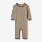 Wheat Main Wolle Jumpsuit L/S Haven Jumpsuit 9578 wood stripe