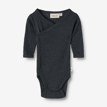 Wheat SMU Wolle/Seide Wickelbody Willow Underwear/Bodies 1432 navy