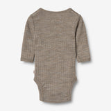 Wheat SMU Wolle/Seide Wickelbody Willow Underwear/Bodies 3204 khaki melange