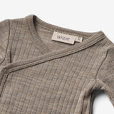 Wheat Wool Wolle/Seide Wickelbody Willow Underwear/Bodies 3204 khaki melange