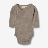 Wheat Wool Wolle/Seide Wickelbody Willow Underwear/Bodies 3204 khaki melange