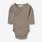 Wheat SMU Wolle/Seide Wickelbody Willow Underwear/Bodies 3204 khaki melange