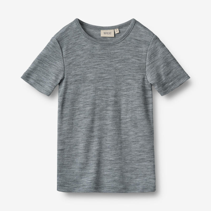 Wheat Wool Wolle T-Shirt Seo Jersey Tops and T-Shirts 0224 melange grey