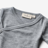 Wheat SMU Wolle Wickelbody Willow Underwear/Bodies 0224 melange grey