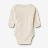 Wheat SMU Wolle Wickelbody Willow Underwear/Bodies 1141 eggshell melange