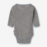 Wheat SMU Wolle Wickelbody Willow Underwear/Bodies 1433 navy stripe