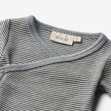 Wheat SMU Wolle Wickelbody Willow Underwear/Bodies 1433 navy stripe