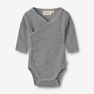 Wheat Wool Wolle Wickelbody Willow Underwear/Bodies 1433 navy stripe