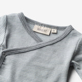 Wheat SMU Wolle Wickelbody Willow Underwear/Bodies 1522 cloudy sky stripe