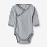Wheat SMU Wolle Wickelbody Willow Underwear/Bodies 1522 cloudy sky stripe