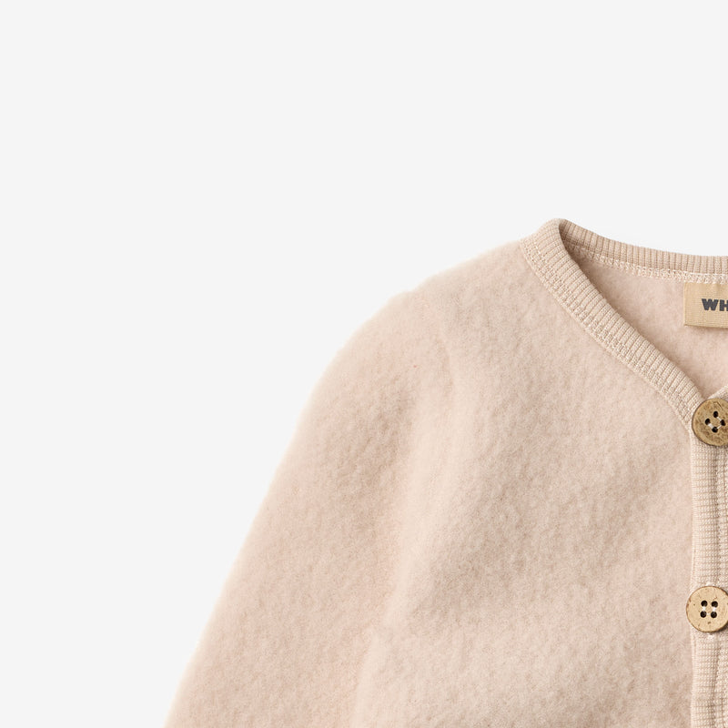 Wheat Wool Wollfleece-Cardigan Kari Sweatshirt 1356 pale lilac