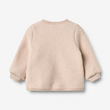 Wheat Wool Wollfleece-Cardigan Kari Sweatshirt 1356 pale lilac