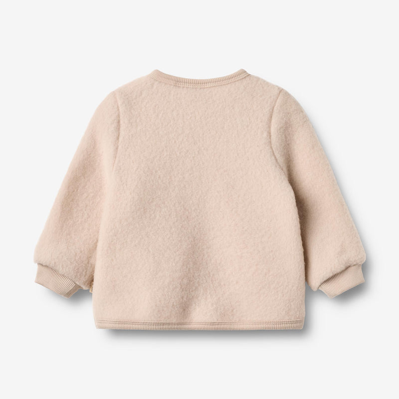 Wheat Wool Wollfleece-Cardigan Kari Sweatshirt 1356 pale lilac