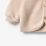Wheat Wool Wollfleece-Cardigan Kari Sweatshirt 1356 pale lilac