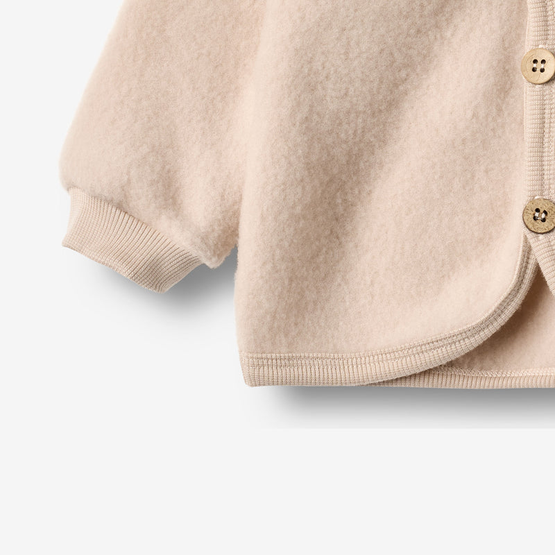Wheat Wool Wollfleece-Cardigan Kari Sweatshirt 1356 pale lilac