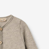 Wheat Wool Wollfleece-Cardigan Kari Sweatshirt 3204 khaki melange
