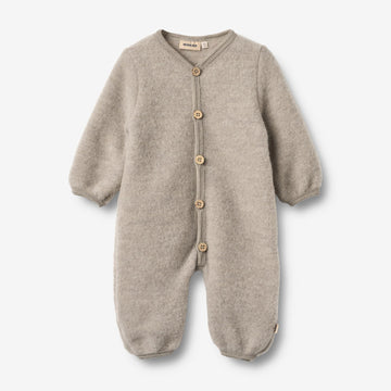 Wheat Wool Wollfleece Fahranzug Levi Jumpsuit 3204 khaki melange