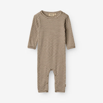 Wheat Main Wolloverall Haven Jumpsuit 9578 wood stripe