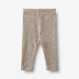 Wheat Main Wolle-Seide Leggings Agi Legging 3204 khaki melange