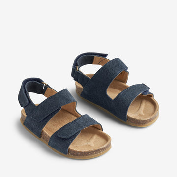 Wheat Footwear  Zehenfreie Kork-Sandale Cameron Sandals 1432 navy