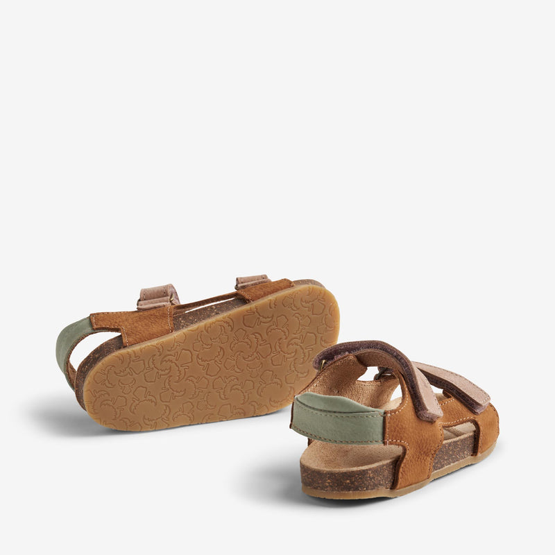 Zehenfreie Kork Sandale Corey Danische Kinderschuhe Wheat Wheat