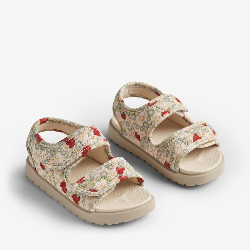 Wheat Footwear  Zehenfreie Sandale Healy Print Sandals 2283 rose strawberries