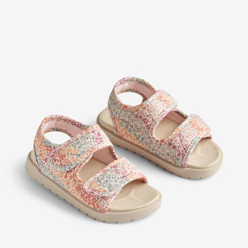 Wheat Footwear  Zehenfreie Sandale Healy Print Sandals 9506 rainbow flowers
