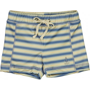 Wheat Main Badehose Ulrik Swimwear 9088 bluefin stripe