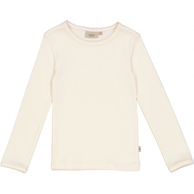 Wheat Basic Langarmshirt Spitze Jersey Tops and T-Shirts 3181 cotton