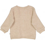 Wheat Wool Fleece Cardigan Wolle Sweatshirts 3204 khaki melange