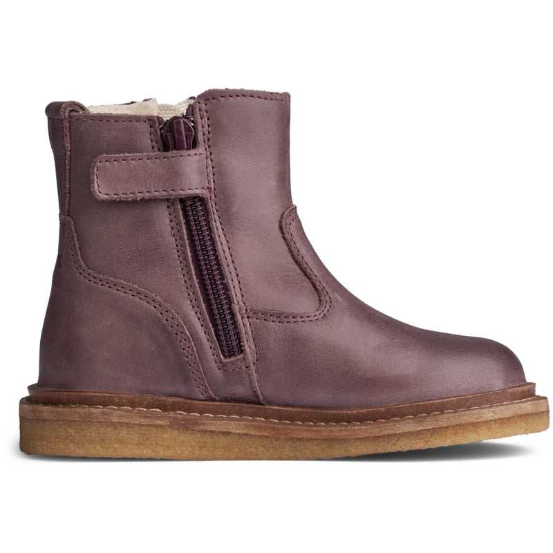 Wheat Footwear Gefütterte Schuhe Gisa Zip mit Tex-Membran Crepe 1239 dusty lilac