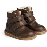Wheat Footwear Gefütterte Schuhe Hanan Velcro mit Tex-Membran Crepe 3000 brown