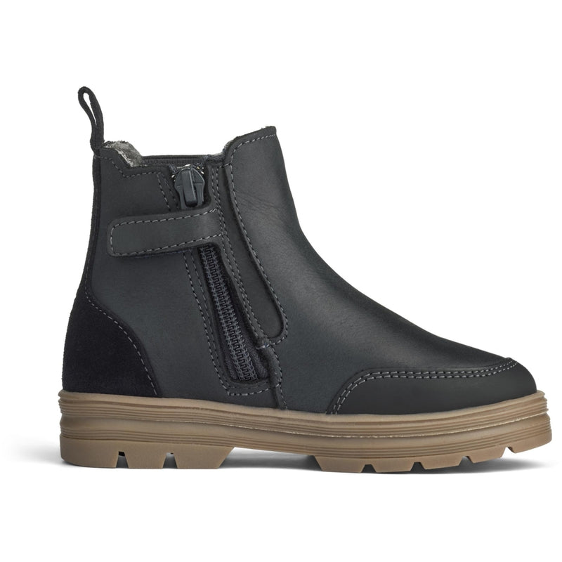 Wheat Footwear Gefütterter Winterstiefel Benni Elastic mit Tex-Membran Winter Footwear 0033 black granite