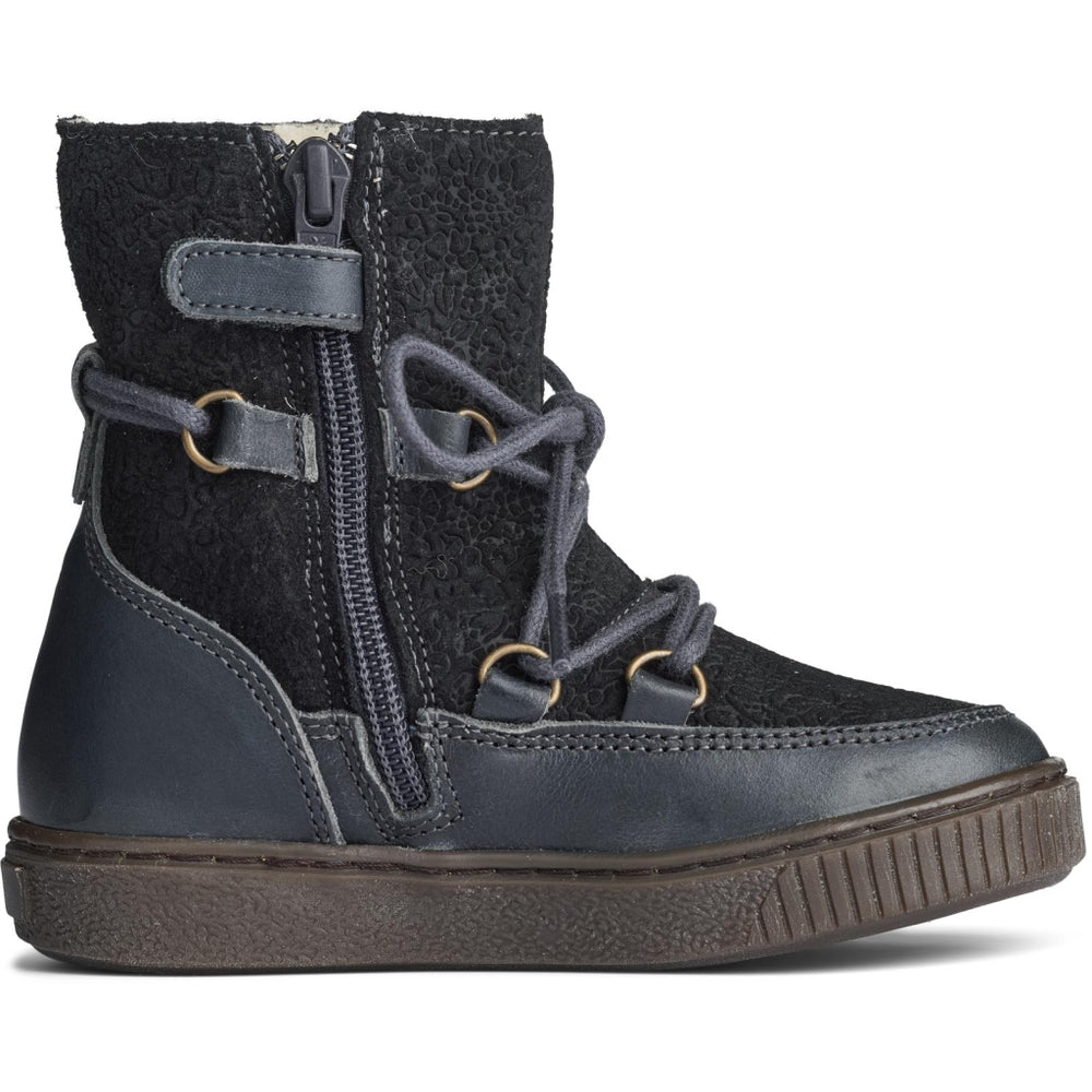 Gefutterter Winterstiefel Kaya mit Tex Membran black granite Wheat