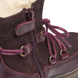 Wheat Footwear Gefütterter Winterstiefel Kaya mit Tex-Membran Winter Footwear 3118 eggplant
