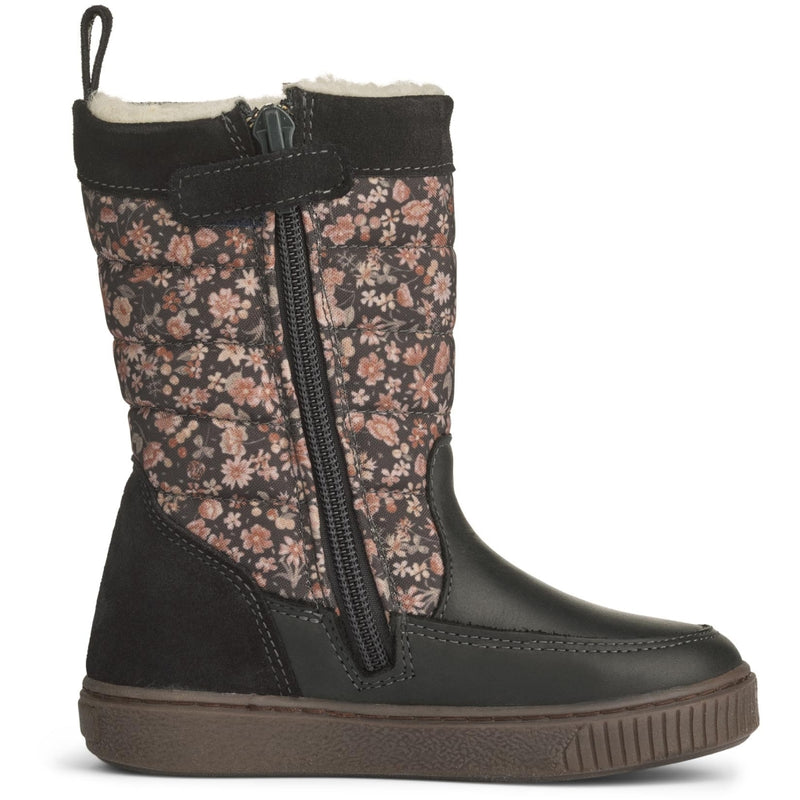 Wheat Footwear Gefütterter Winterstiefel Koa High mit Tex-Membran Winter Footwear 0034 black granite winter flowers