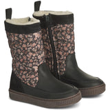 Wheat Footwear Gefütterter Winterstiefel Koa High mit Tex-Membran Winter Footwear 0034 black granite winter flowers