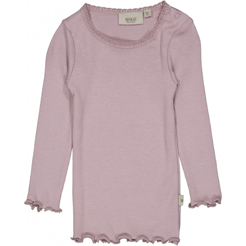 Wheat Geripptes Langarmshirt Jersey Tops and T-Shirts 1149 dusty lavender