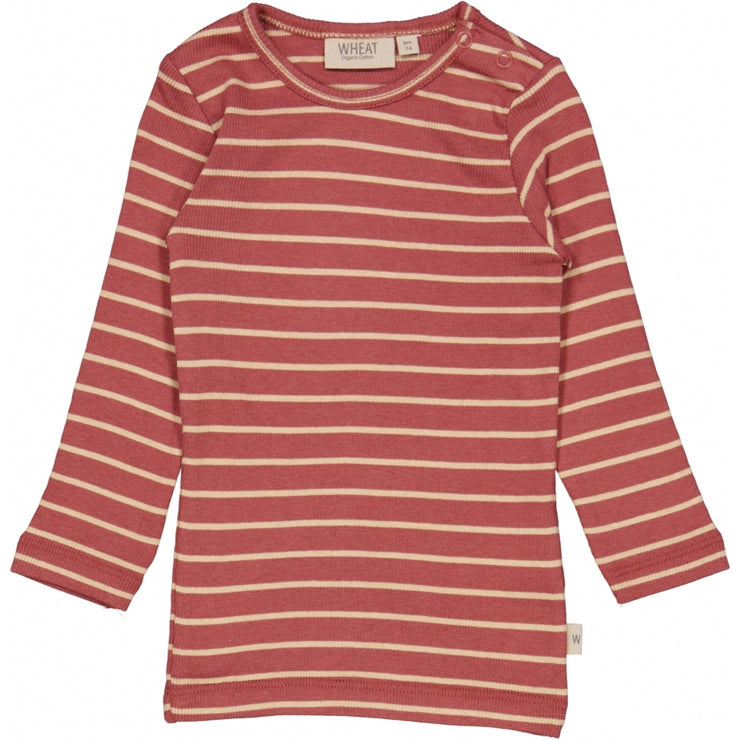 Wheat Geripptes Langarmshirt Jersey Tops and T-Shirts 9079 apple butter stripe