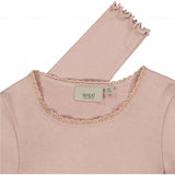 Wheat Geripptes Langarmshirt Spitze Jersey Tops and T-Shirts 2487 rose powder