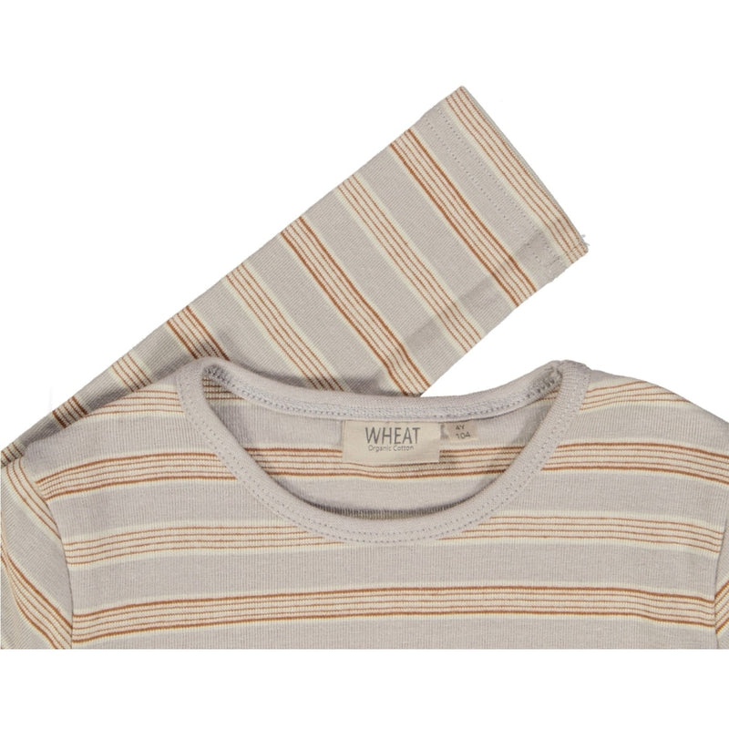 Wheat Gestreiftes Langarm-Shirt Jersey Tops and T-Shirts 5055 morning dove stripe