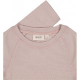 Wheat Wool Gestreiftes Langarm-Shirt aus Merinowolle Jersey Tops and T-Shirts 2086 dark powder 