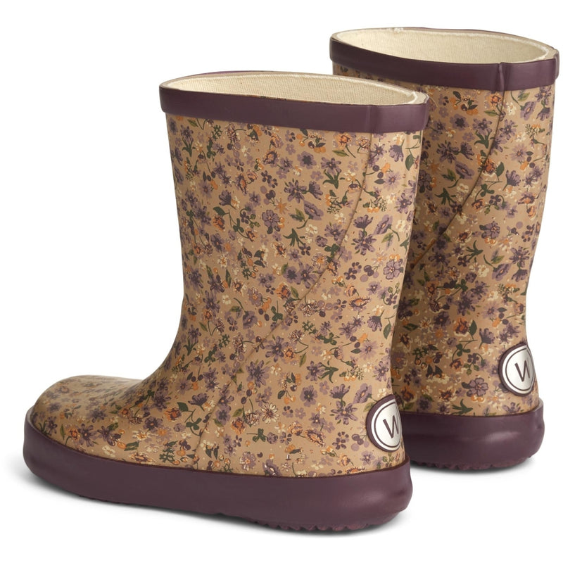 Wheat Footwear Hohe Gummistiefel Alpha Solid Rubber Boots 1358 lilac flowers