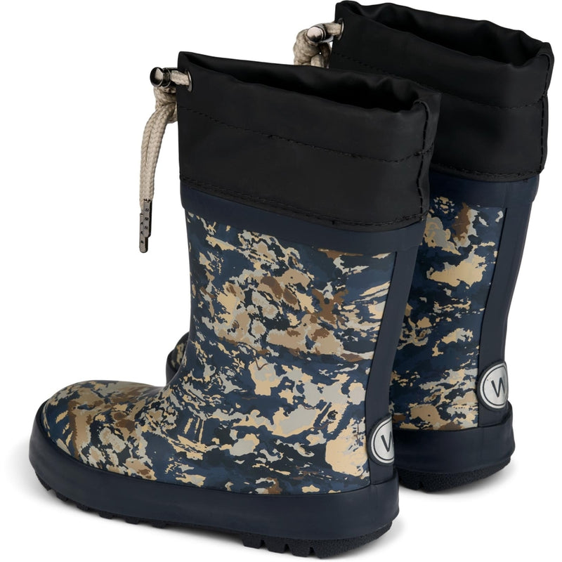 Hohe Thermo-Gummistiefel Print - clouds –