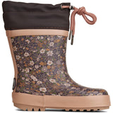 Wheat Footwear Hohe Thermo-Gummistiefel Print Rubber Boots 3122 eggplant flowers