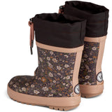Wheat Footwear Hohe Thermo-Gummistiefel Print Rubber Boots 3122 eggplant flowers