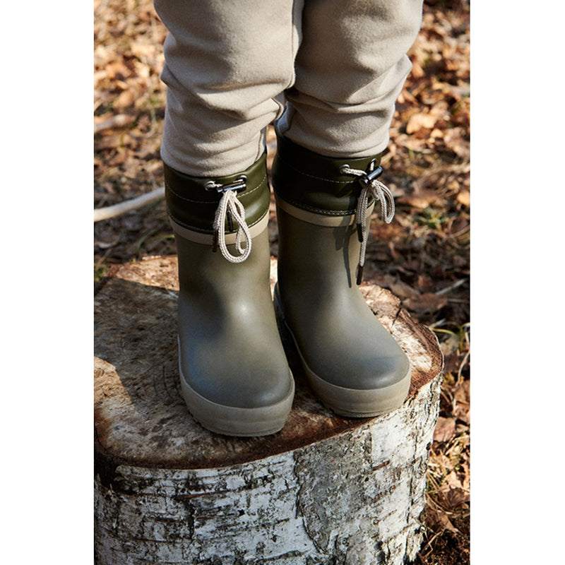 Hohe Thermo-Gummistiefel Solid - dry pine –