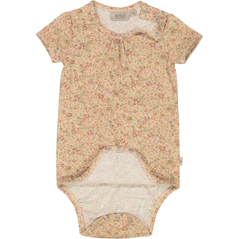 Wheat Main Jersey Body SS Underwear/Bodies 9044 barely beige small flowers