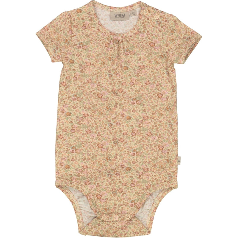 Wheat Main Jersey Body SS Underwear/Bodies 9044 barely beige small flowers