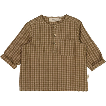 Wheat Main Langarm-Shirt Bjørk Shirts and Blouses 3035 pine check